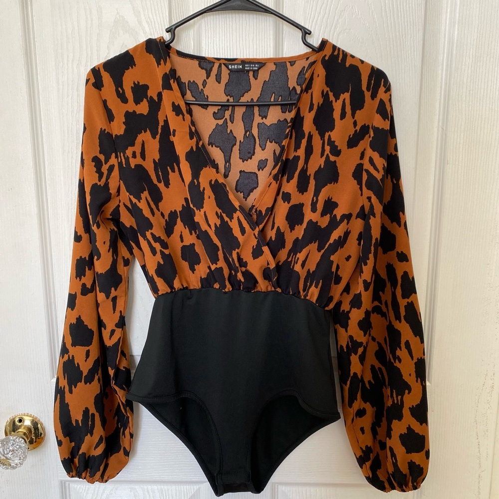 Shein animal print bodysuit